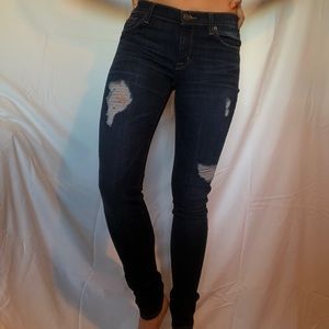 Hudson low-rise skinny jeans